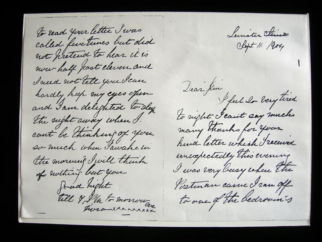 Copy of 16 September 1904 letter from Nora Barnacle to James Joyce