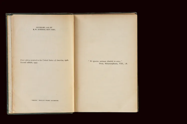 A Portrait of the Artist as a Young Man by James Joyce, first UK edition 1917
