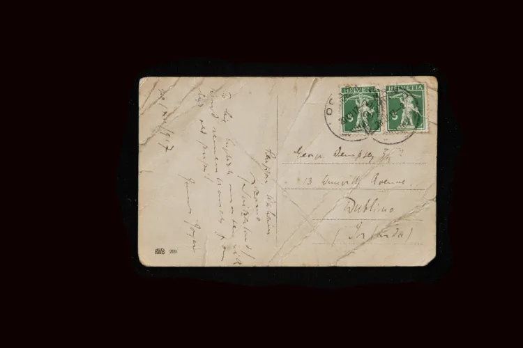 Original postcard from James Joyce to George Dempsey 20 December 1917