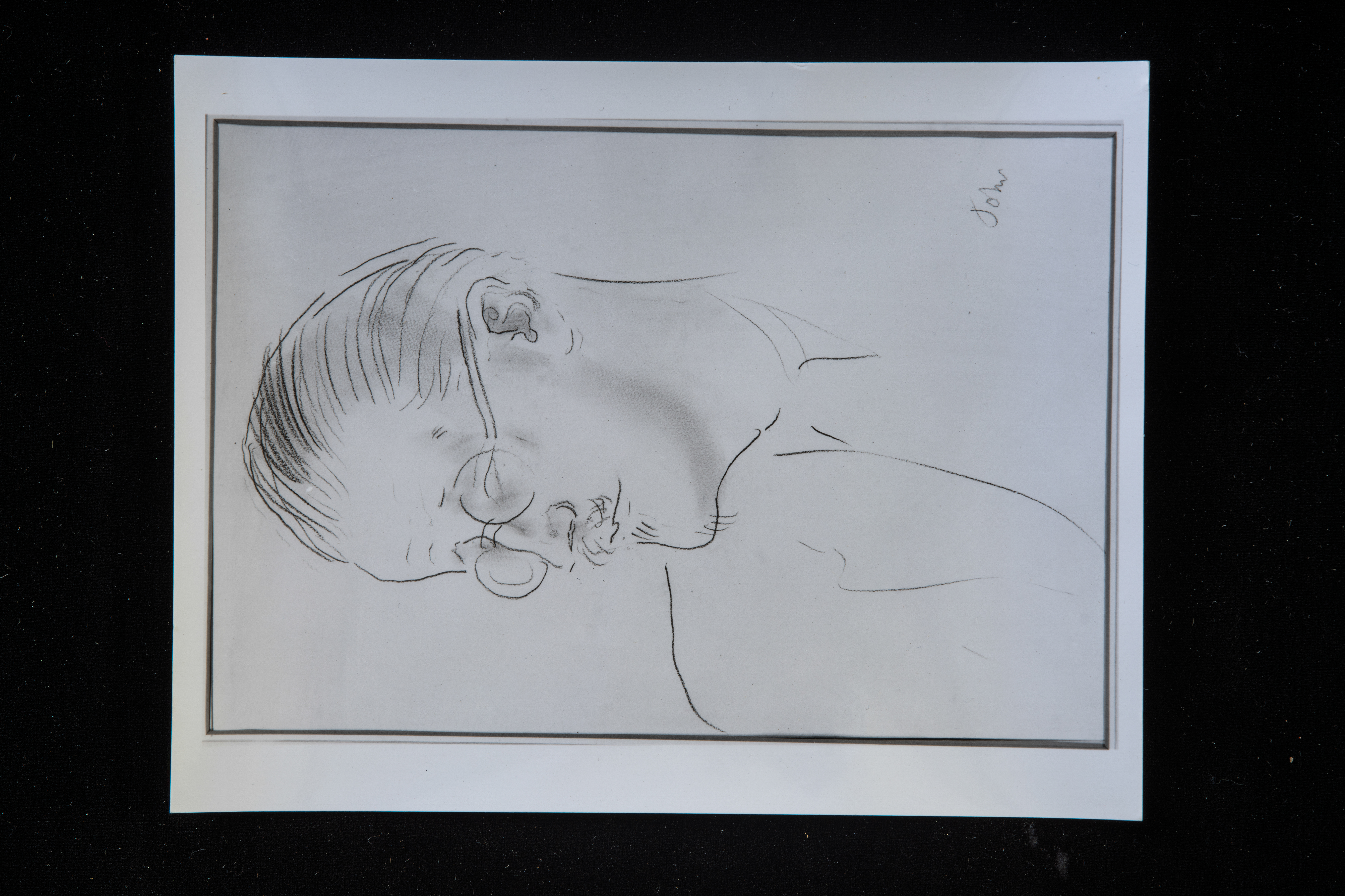 Copy of drawing of James Joyce, said to be a self-portrait