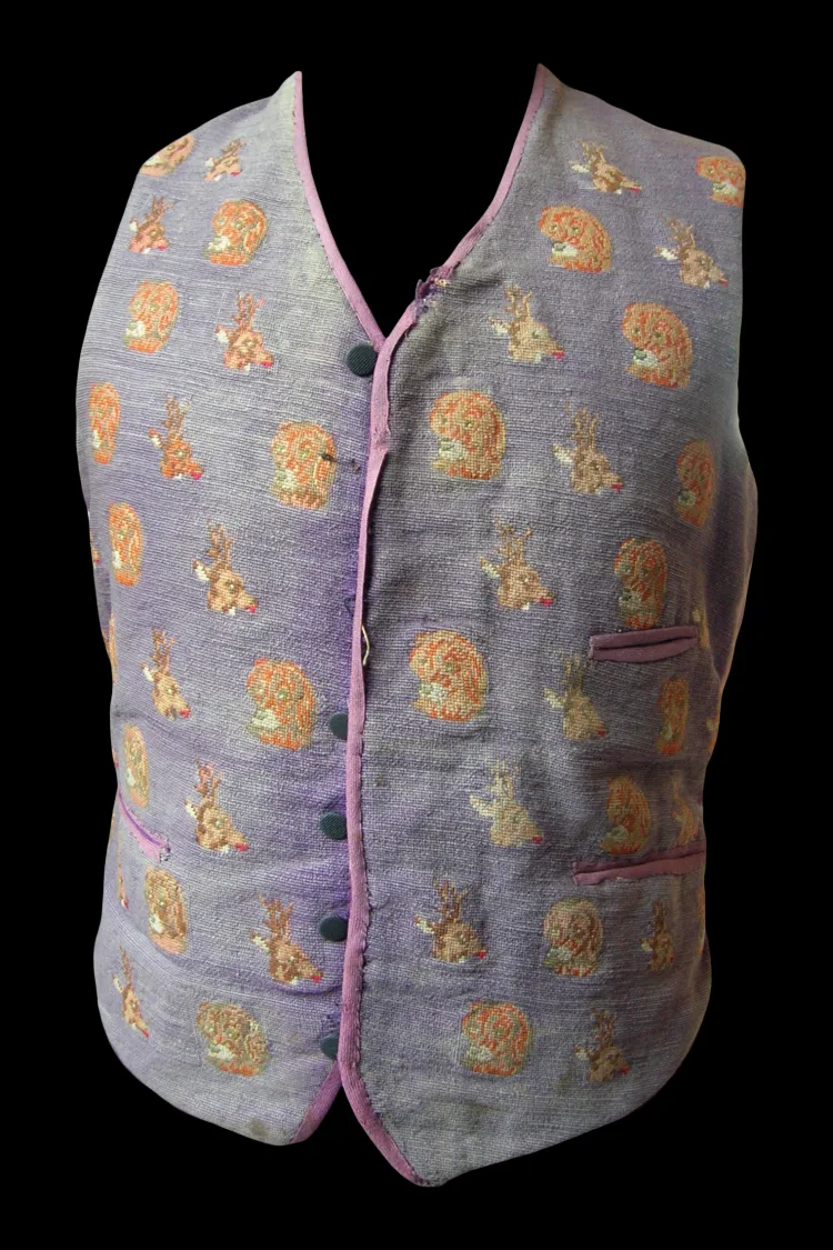 Embroidered waistcoat inherited by James Joyce from his father