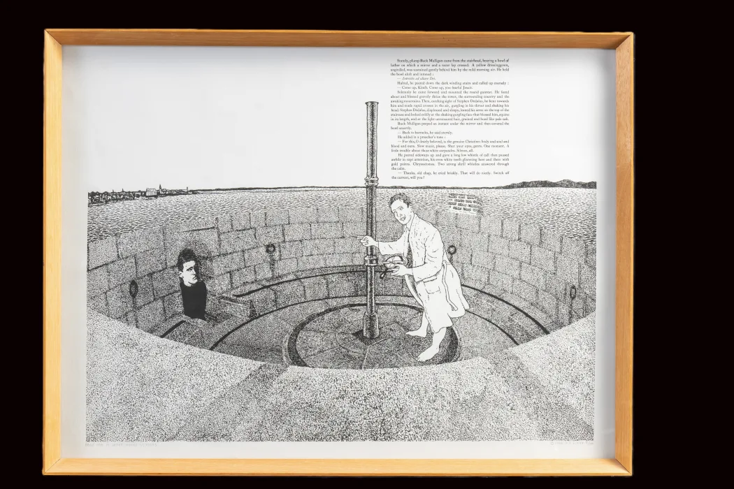 The first page of James Joyce's Ulysses by Daniel Schiff, 1986 (No 16/100)