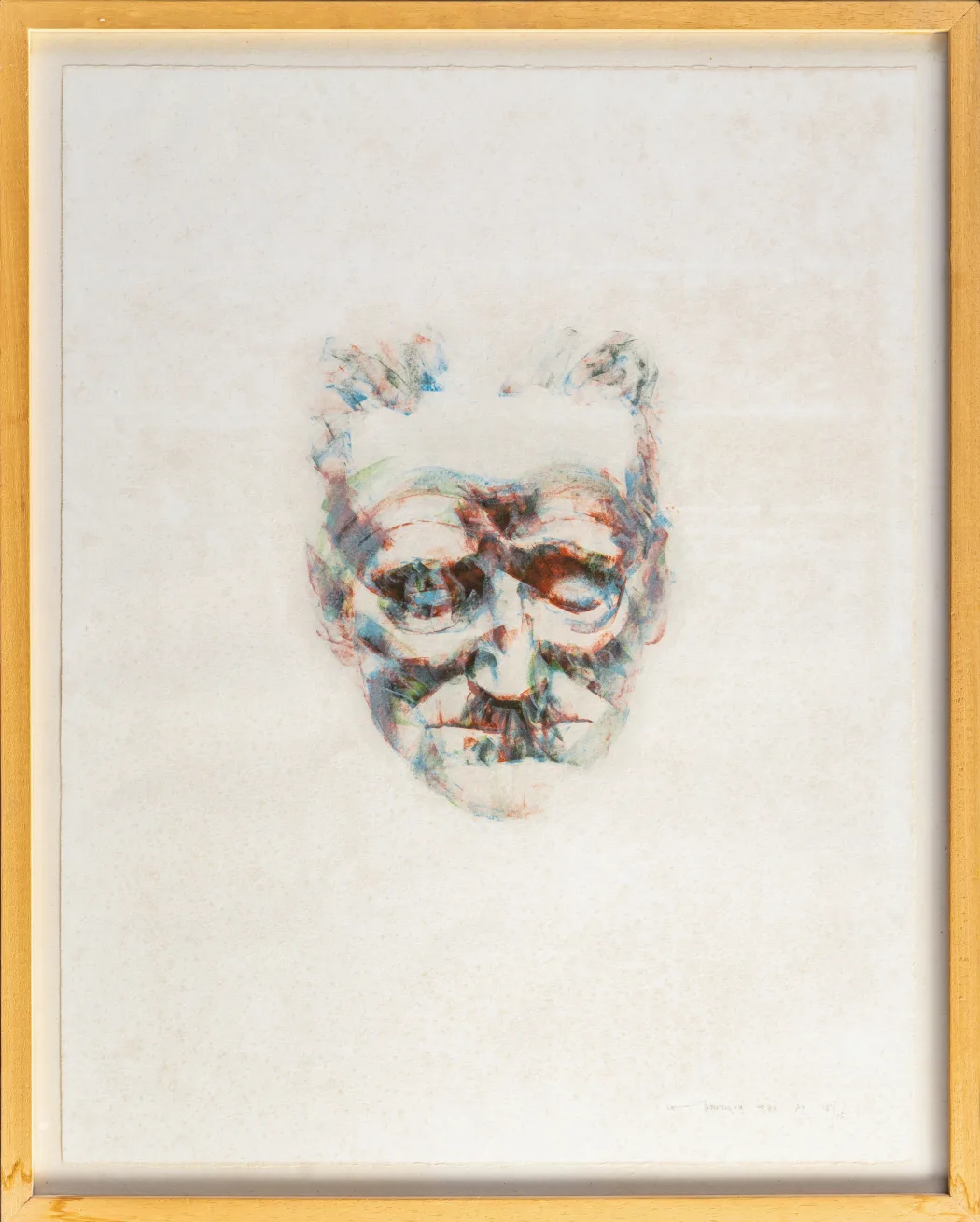 Study Towards an Image of James Joyce by Louis le Brocquy 1981, No 15/15