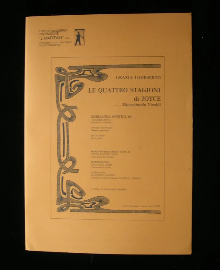Portfolio, Le Quattro Stagioni di Joyce, of 4 lithographs by Grazia Lodeserto, No 91/150
