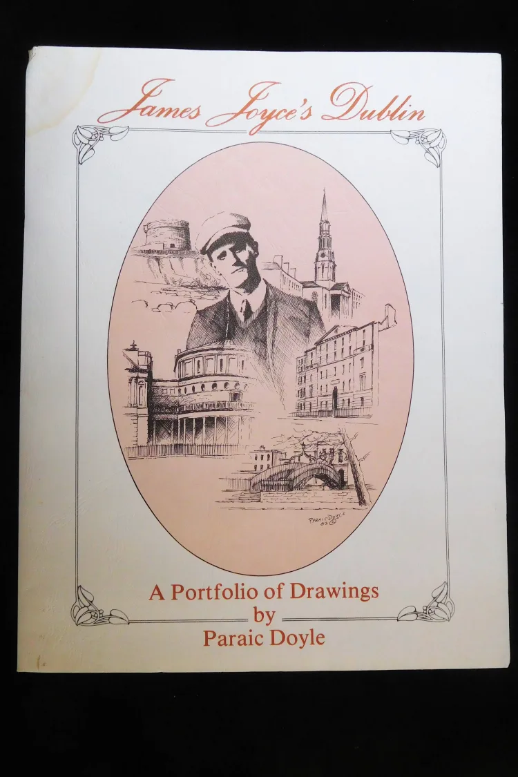 James Joyce's Dublin, portfolio of 6 prints by Paraic Doyle 1982