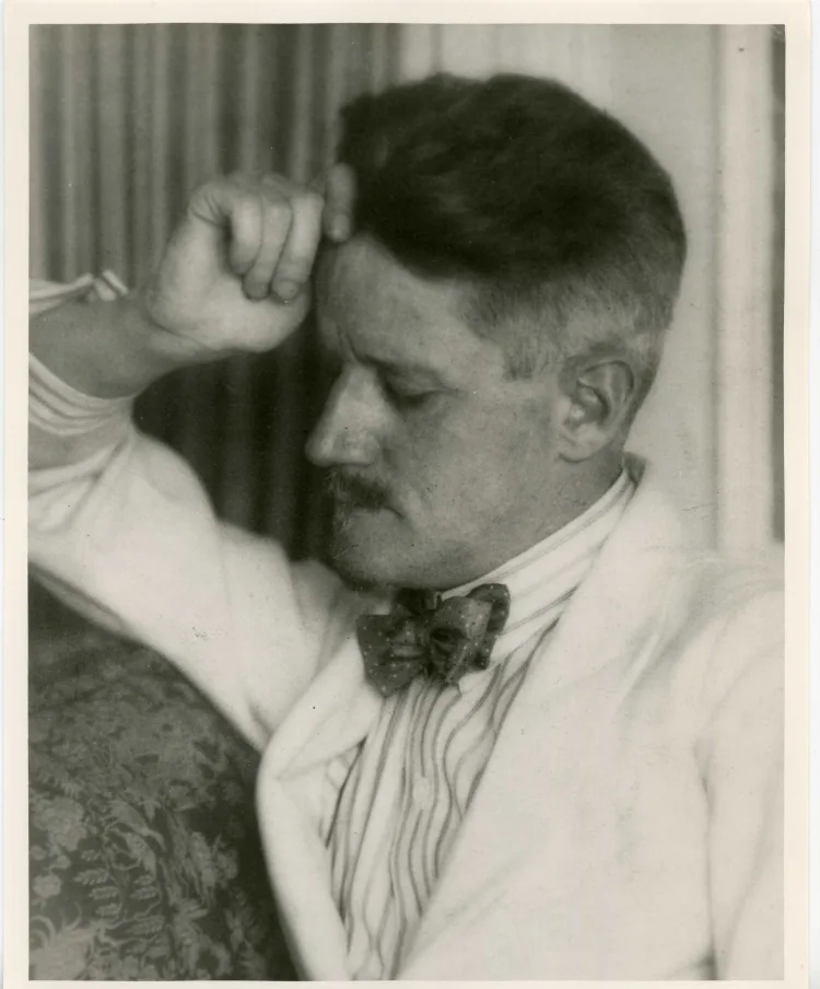 9 photos of James Joyce from Morris Library