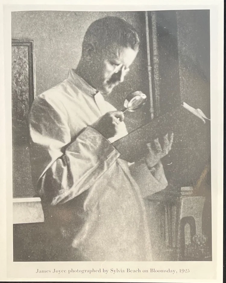 6 copy prints of photos of James Joyce