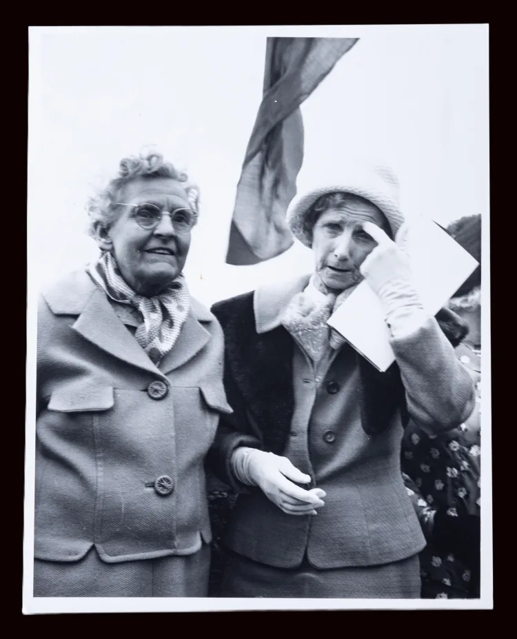 Photo of Sylvia Beach and Eileen Schaurek, 16 June 1962