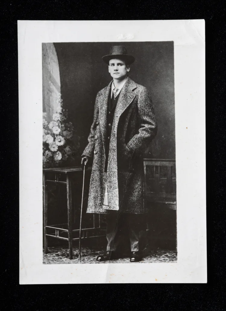 Copy print of 1905 photo of Stanislaus Joyce