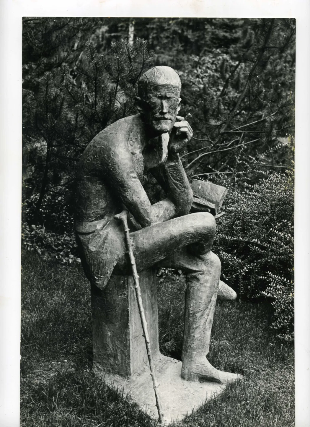Photo of monument on Joyce's grave 1966