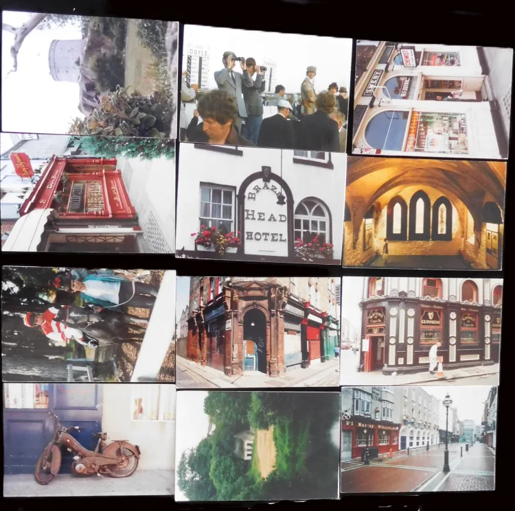 Series of photos sent annually as postcard on Bloomsday by Tom Kennelly