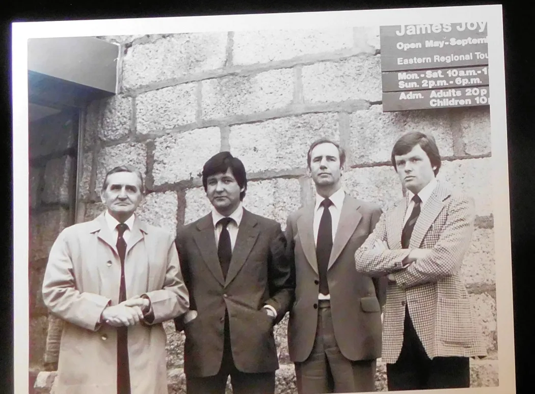 Contact sheet and 7 photos of opening of Joyce Tower extension, 30 May 1979