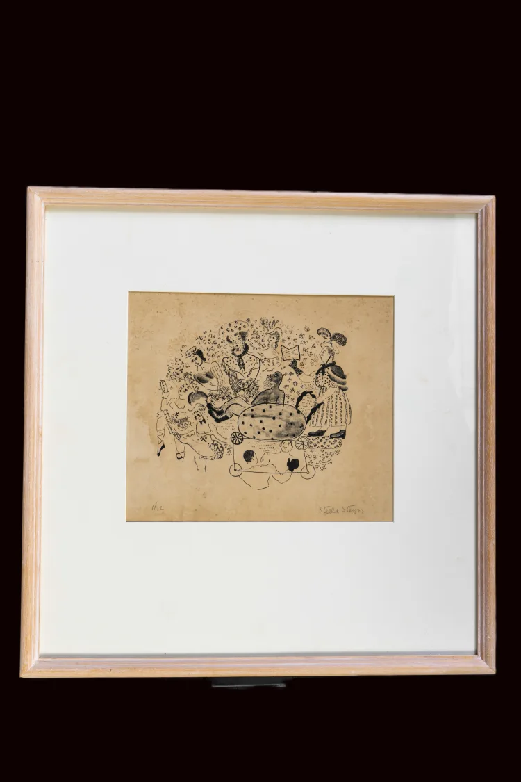 The Ondt's Funeral by Stella Steyn 1929, No 1/12