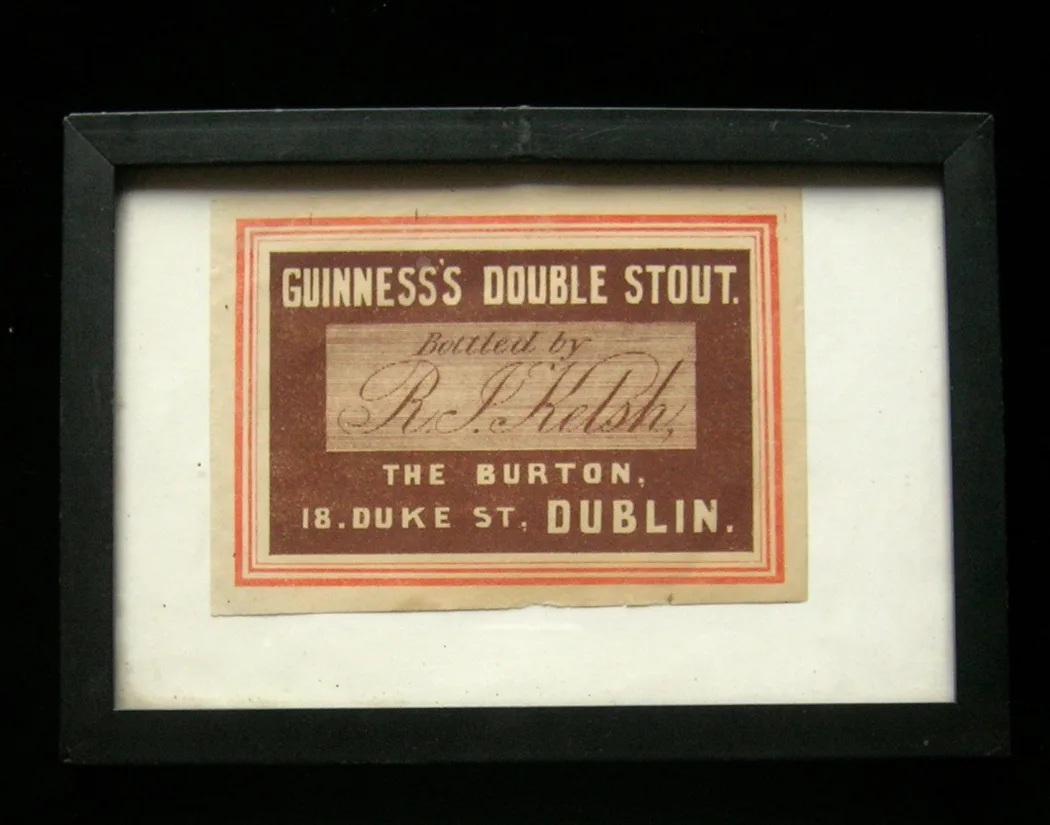 Burton restaurant Guinness label