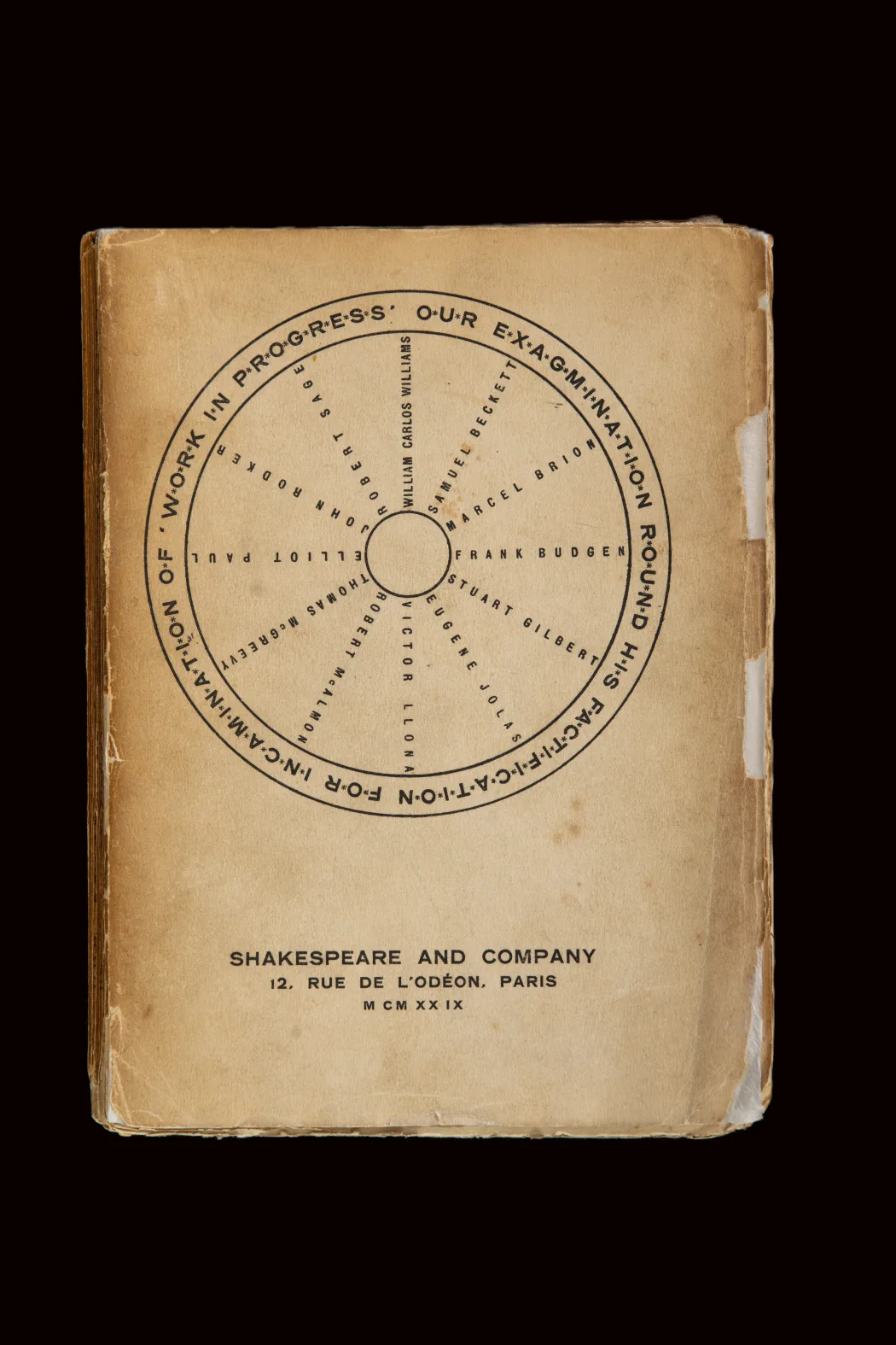 Our Exagmination Round his Factification for Incamination of Work in Progress by Samuel Beckett et al, limited first edition (28/96), Shakespeare and Company 1929