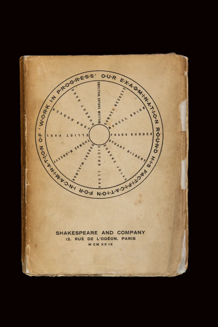 Our Exagmination Round his Factification for Incamination of Work in Progress by Samuel Beckett et al, limited first edition (28/96), Shakespeare and Company 1929