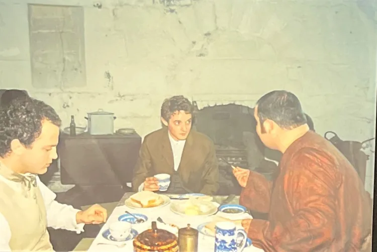 16 colour photos of filming of Bloom in Joyce Tower 2002