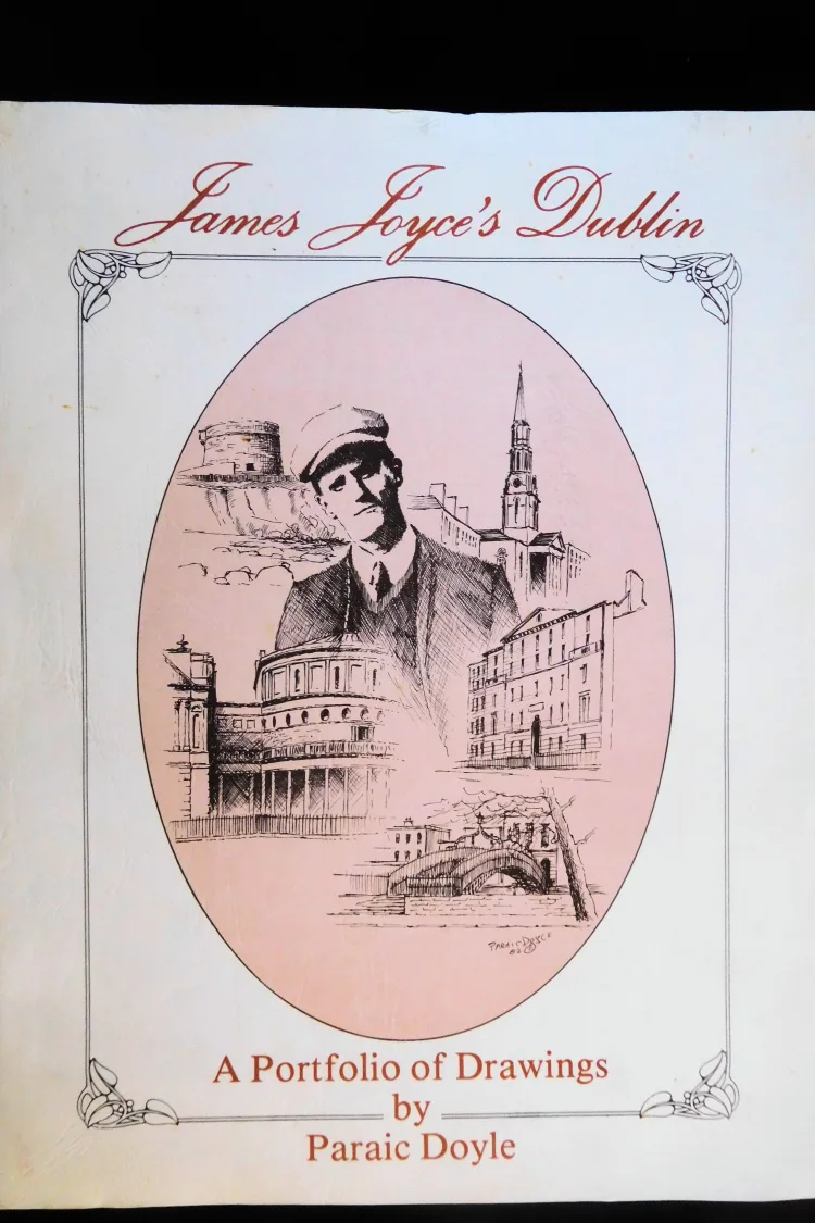 James Joyce's Dublin, portfolio of 6 prints by Paraic Doyle 1982