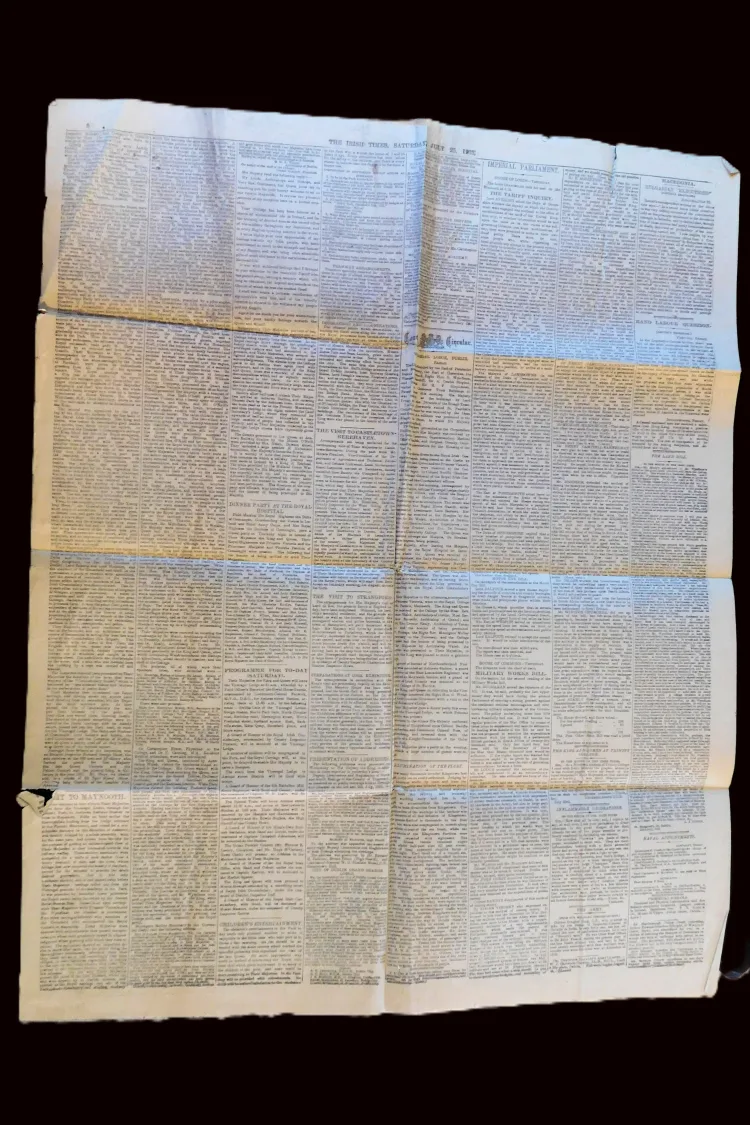 The Irish Times 25 July 1903, pp 3 - 6