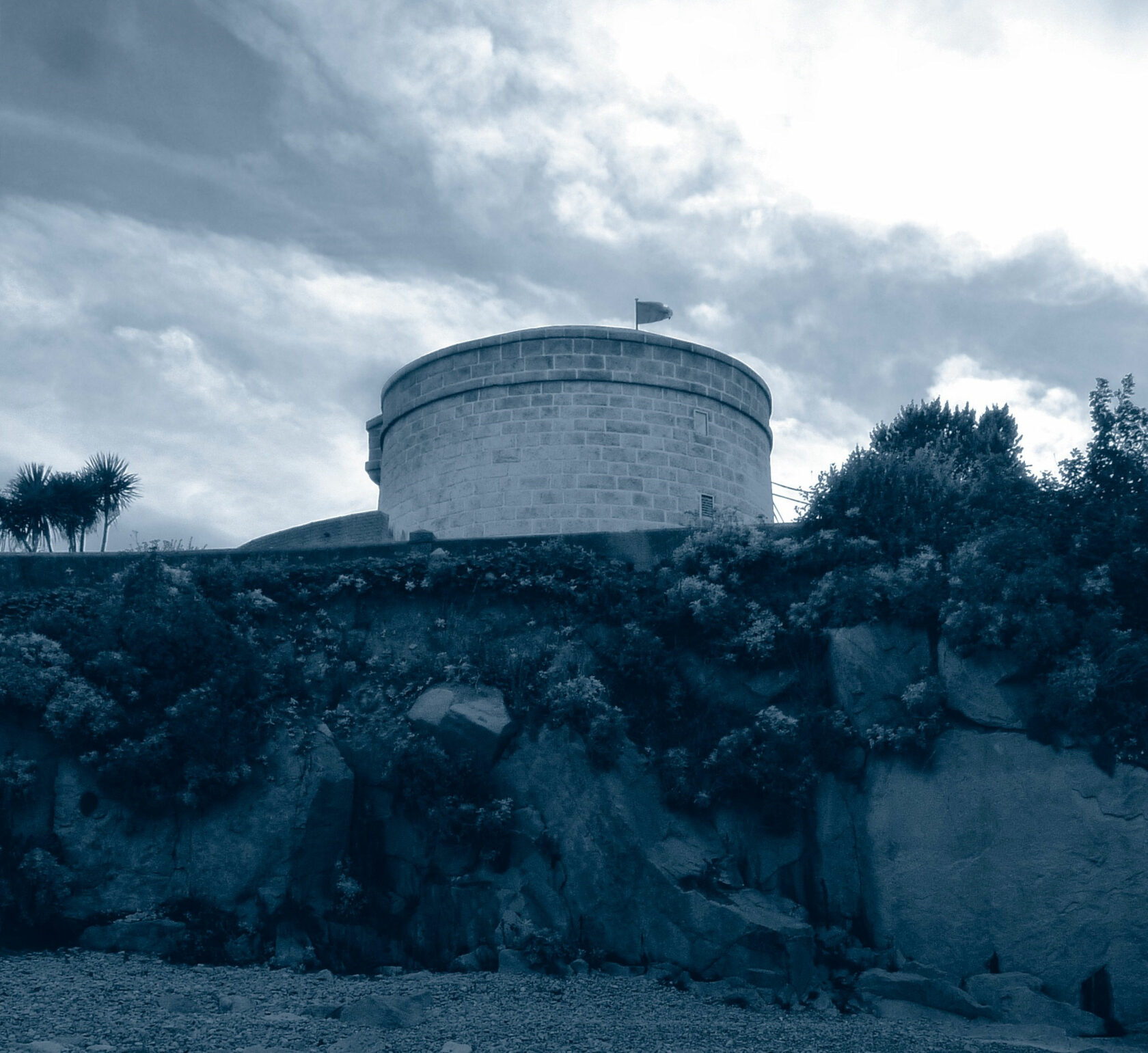Tower with text